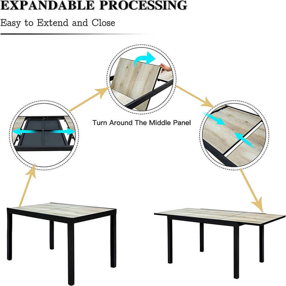 Patio Dining Expandable Table