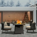Propane Fire Pit Square Table