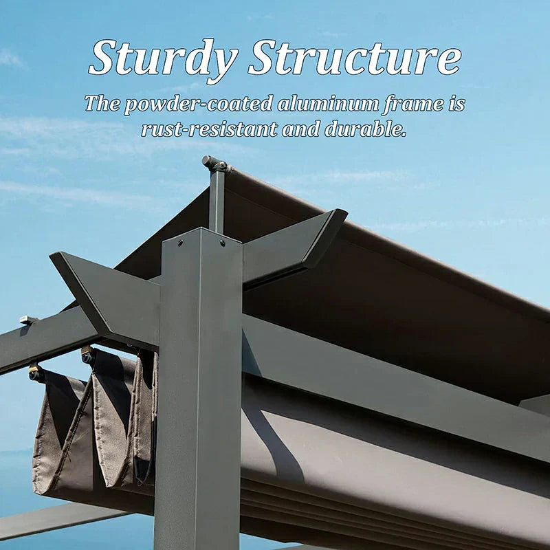 Aluminum Outdoor Retractable Pergola