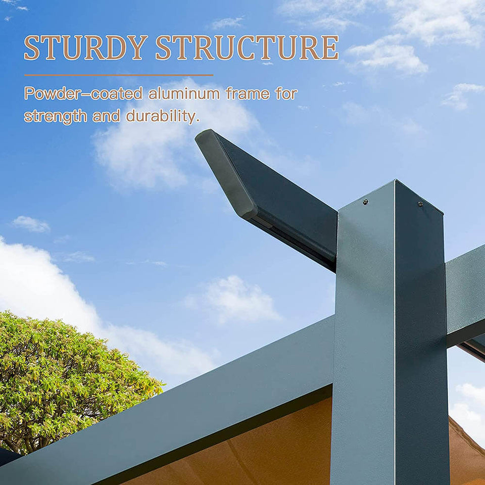 Aluminum Outdoor Retractable Pergola