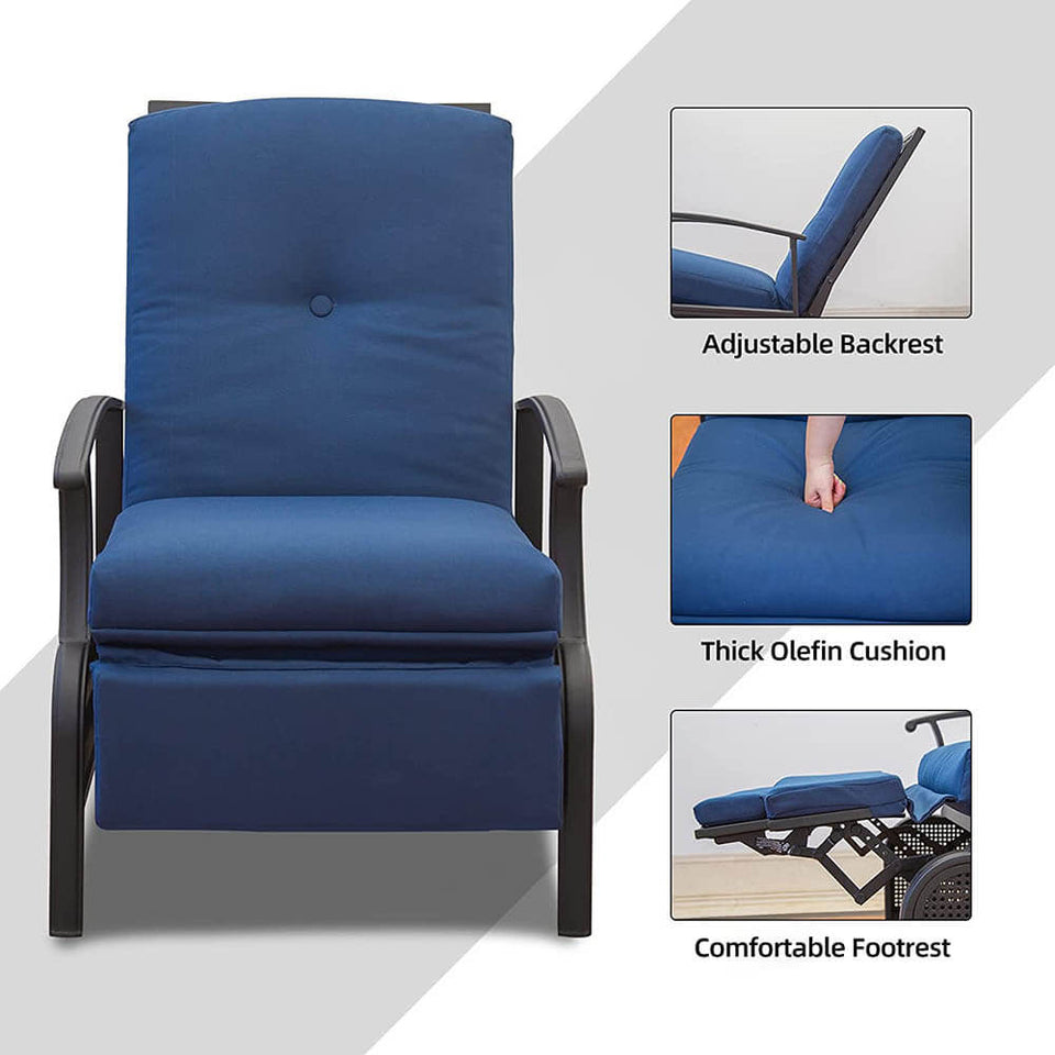 Adjustable Patio Recliner Chair
