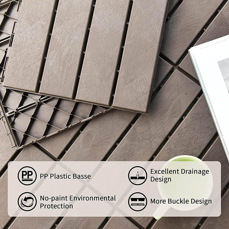 Patio Interlocking Deck Tiles