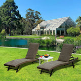 Rattan Chaise Lounge