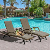 Rattan Chaise Lounge