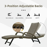 Rattan Chaise Lounge
