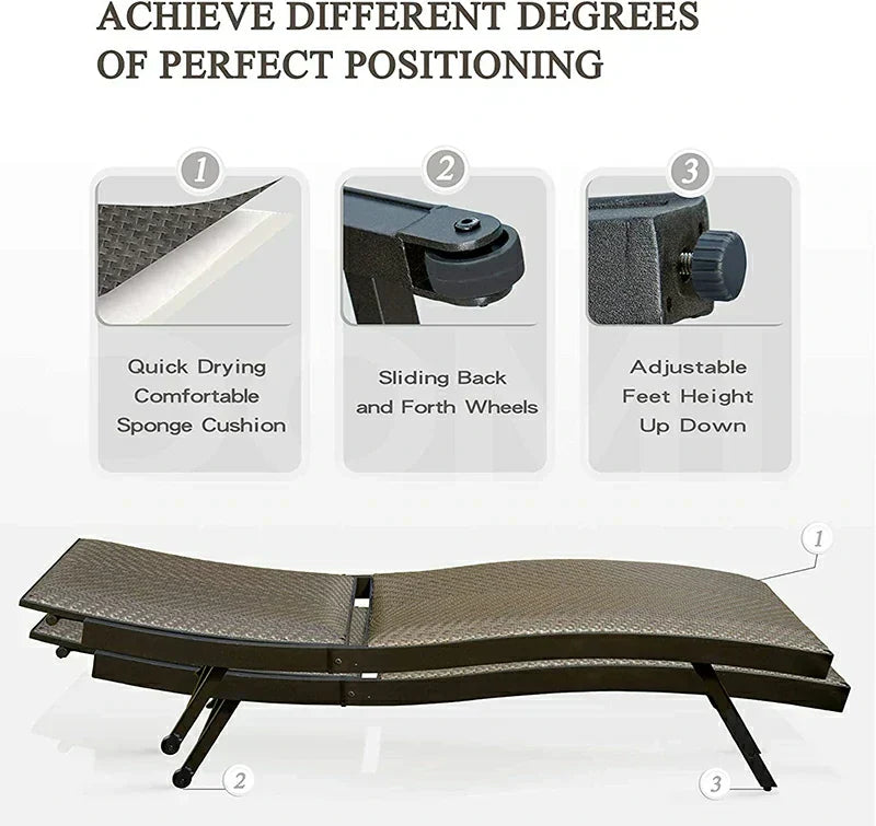 Rattan Chaise Lounge