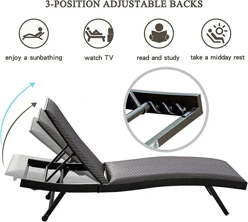Rattan Chaise Lounge