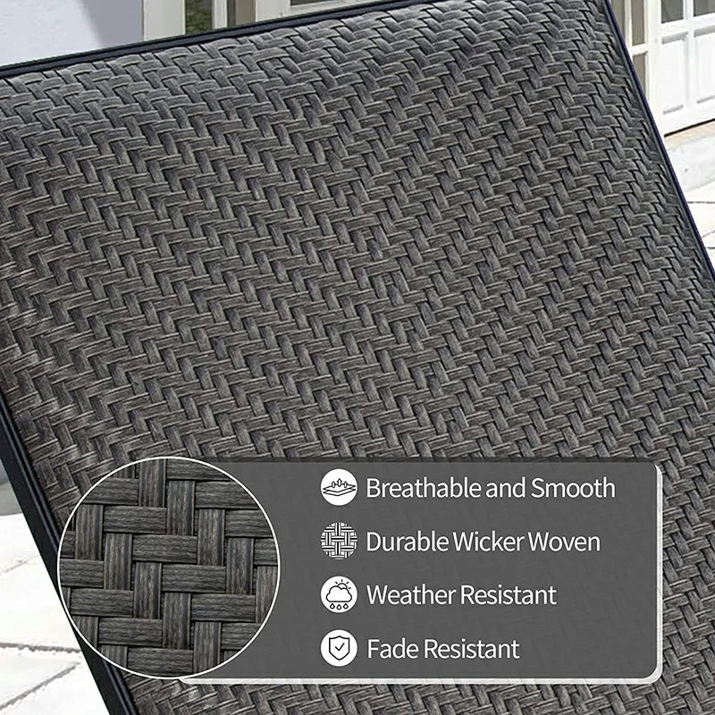 Rattan Chaise Lounge