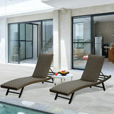 Rattan Chaise Lounge