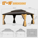 Wood Gazebo with Galvanized Steel Roof - Cedar Post