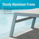 Sunbathing Aluminum Chaise Lounge Set of 3
