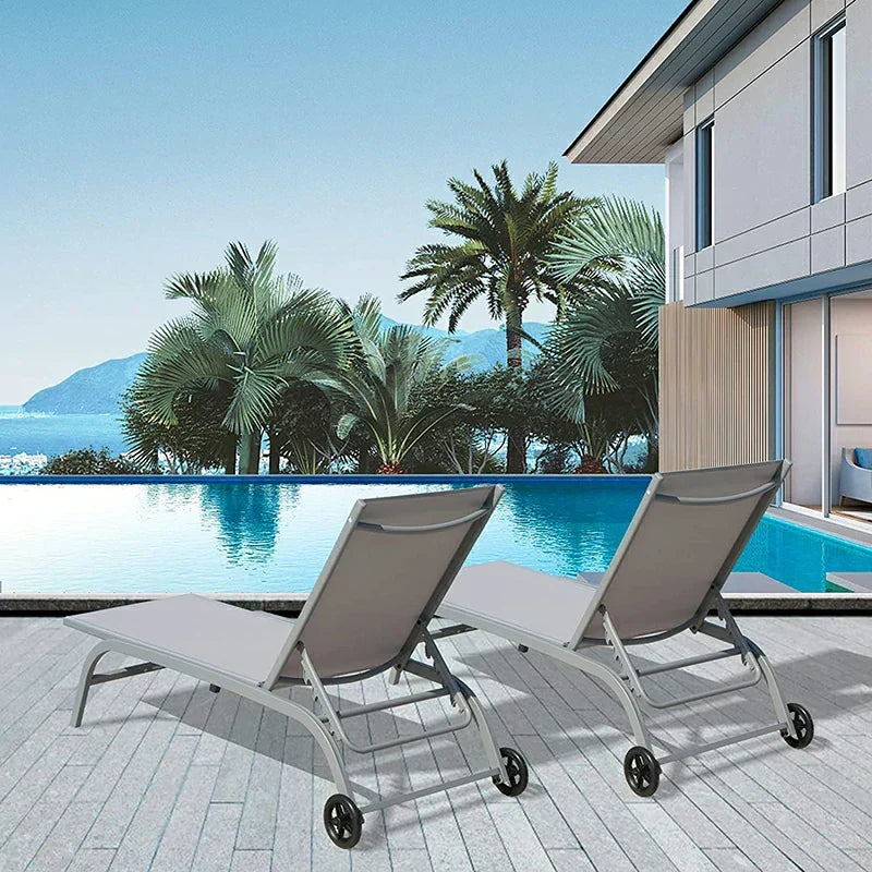 Chaise Lounge Outdoor Set - 2 Chairs