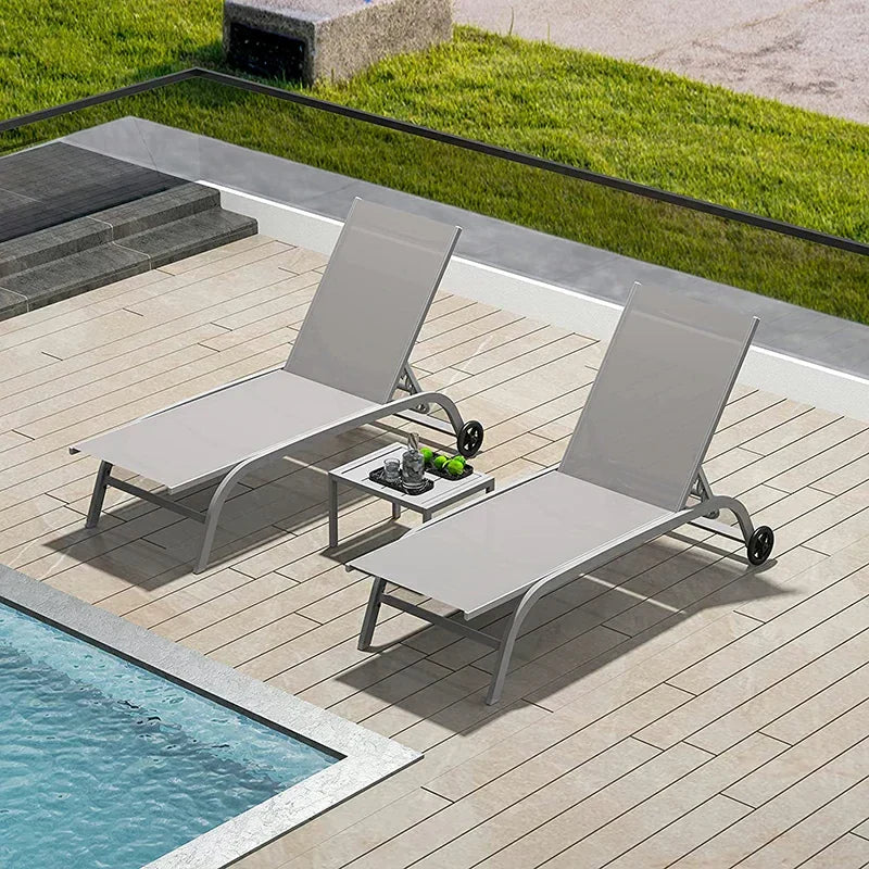 Chaise Lounge Outdoor Set - 2 Chairs