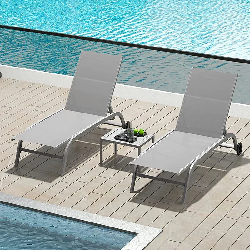 Chaise Lounge Outdoor Set - 2 Chairs