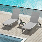 Chaise Lounge Outdoor Set - 2 Chairs