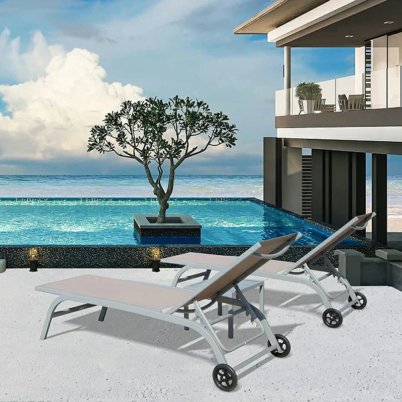 Chaise Lounge Outdoor Set - 2 Chairs
