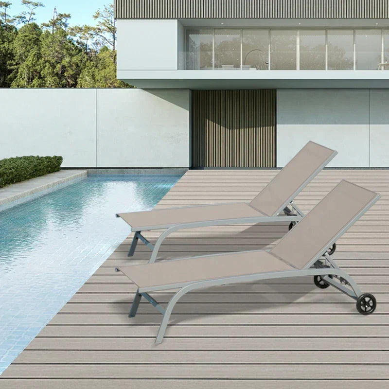 Chaise Lounge Outdoor Set - 2 Chairs