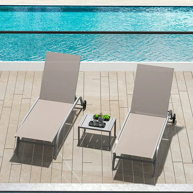 Chaise Lounge Outdoor Set - 2 Chairs