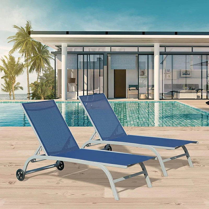 Chaise Lounge Outdoor Set - 2 Chairs