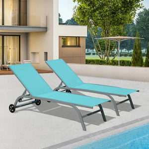 Chaise Lounge Outdoor Set - 2 Chairs