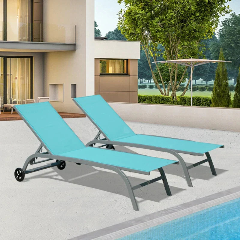 Chaise Lounge Outdoor Set - 2 Chairs