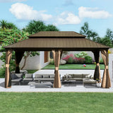 Hardtop Gazebo Classic W/ Netting & Curtain