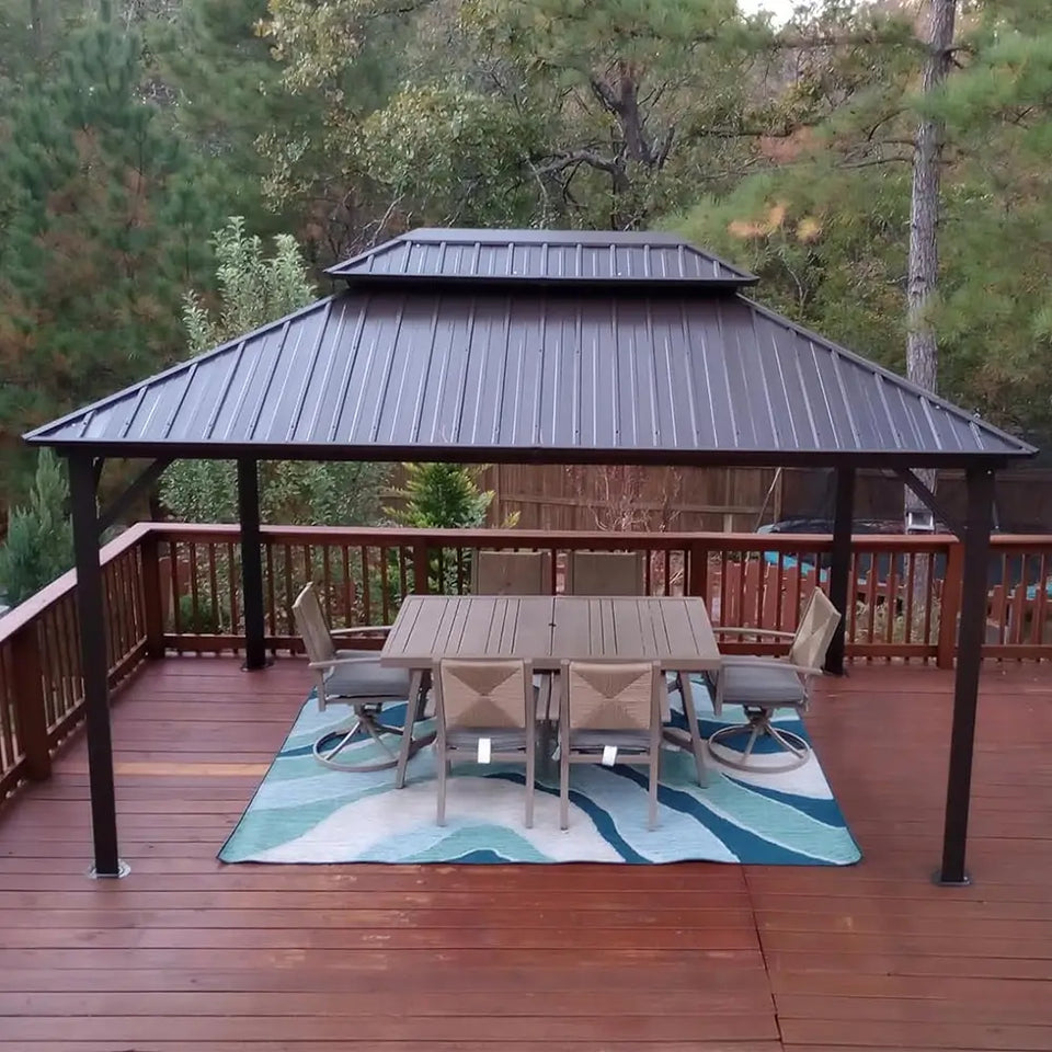 Hardtop Gazebo Classic W/ Netting & Curtain