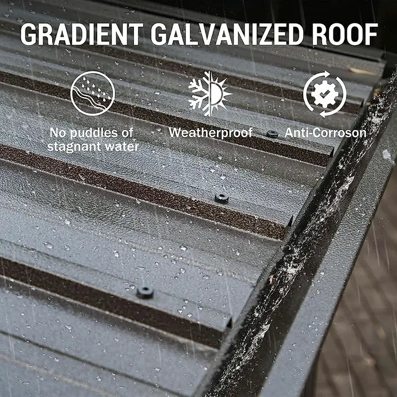 Wall-Mounted Hardtop Gazebo with Drainage Gutters