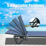 Patio Pool Lounge Chair Set (2 Chairs)