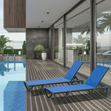 Patio Pool Lounge Chair Set (2 Chairs)