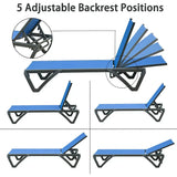 Patio Pool Lounge Chair Set (2 Chairs)