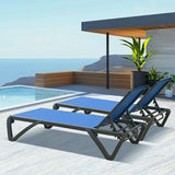 Patio Pool Lounge Chair Set (2 Chairs)