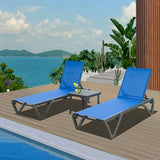 Patio Pool Lounge Chair Set (2 Chairs)