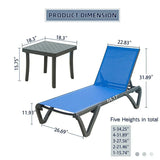 Patio Pool Lounge Chair Set (2 Chairs)