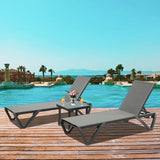 Patio Pool Lounge Chair Set (2 Chairs)