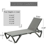 Patio Pool Lounge Chair Set (2 Chairs)