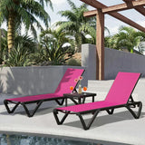 Patio Pool Lounge Chair Set (2 Chairs)