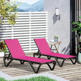 Patio Pool Lounge Chair Set (2 Chairs)