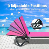Patio Pool Lounge Chair Set (2 Chairs)