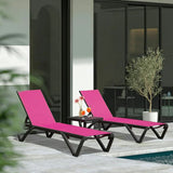 Patio Pool Lounge Chair Set (2 Chairs)