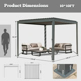 Metal Louvered Pergola