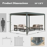 Metal Louvered Pergola