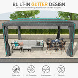 Aluminum Louvered Pergola - Gray