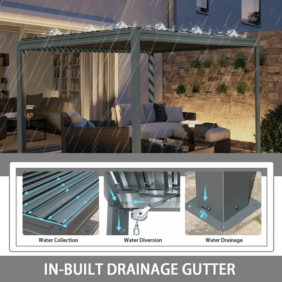 Metal Louvered Pergola