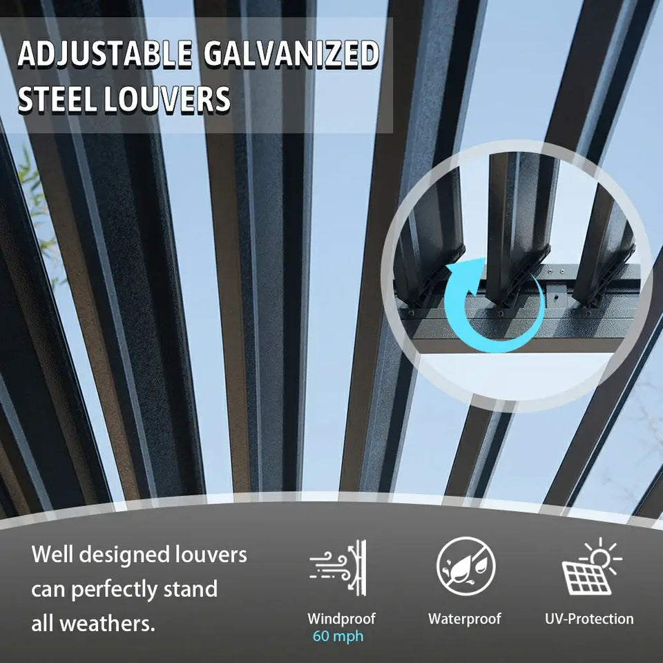 Metal Louvered Pergola