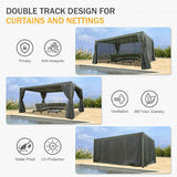 Aluminum Louvered Pergola - Gray
