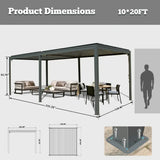 Metal Louvered Pergola