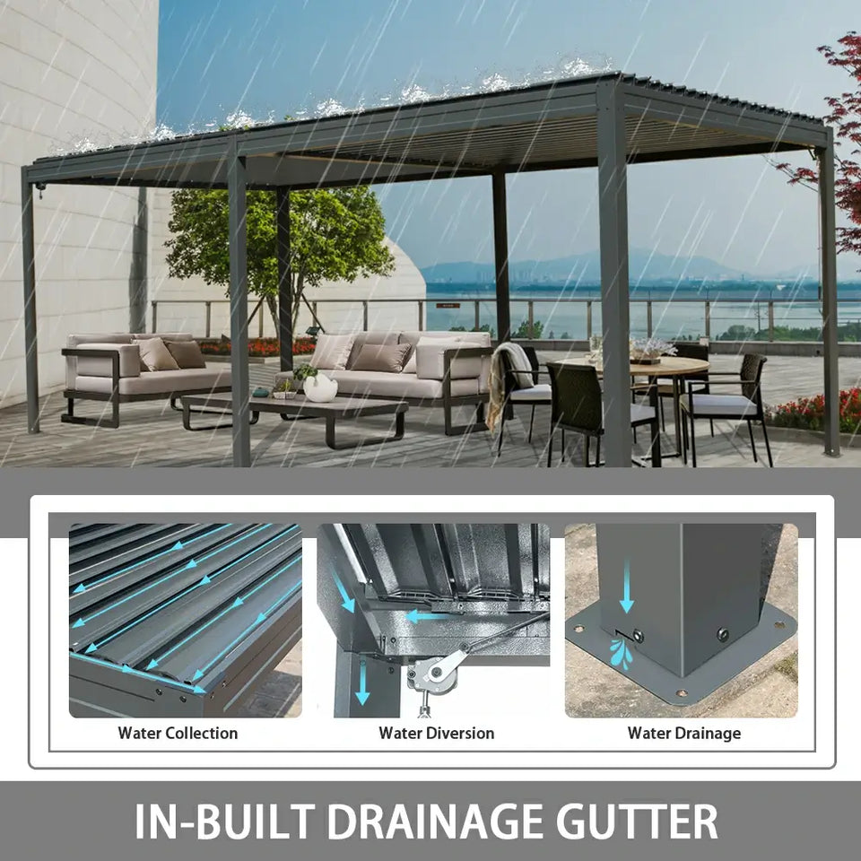 Metal Louvered Pergola
