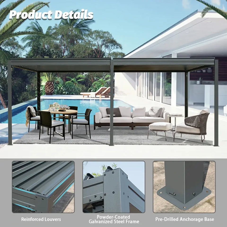 Metal Louvered Pergola