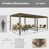 Metal Louvered Pergola